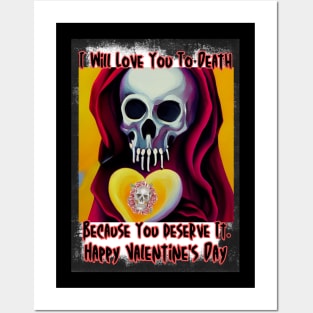 Goth Valentines Day Posters and Art